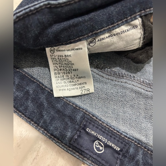 AG Adriano Goldschmied. The Legging super skinny. Dark wash faded finish. 27R - Picture 3 of 4